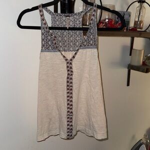 Poof! Blue and White Patterned Top